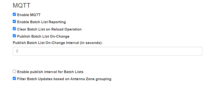 Filter Batch Updates setting screenshot